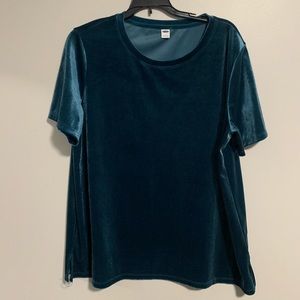 Dark Green Velvet Old Navy Shirt Women’s